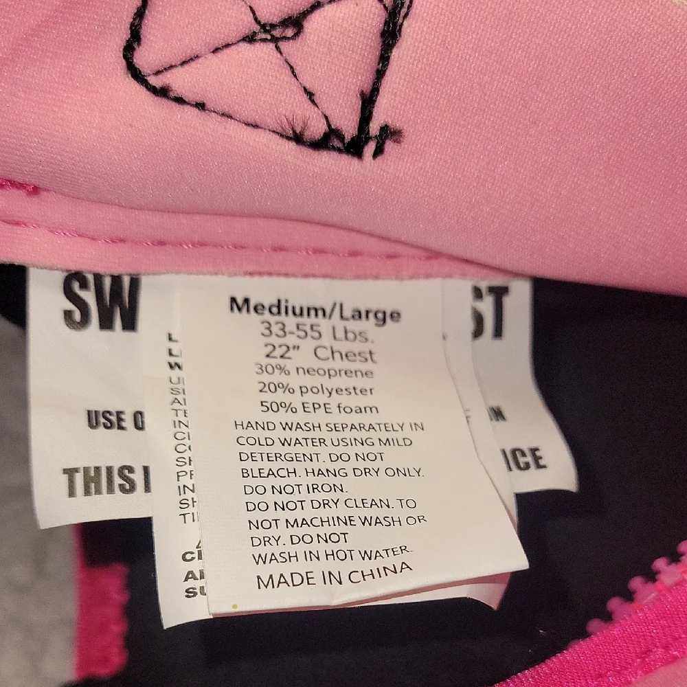 Nautica Pink Kids Swim Vest - Picture 3 of 6